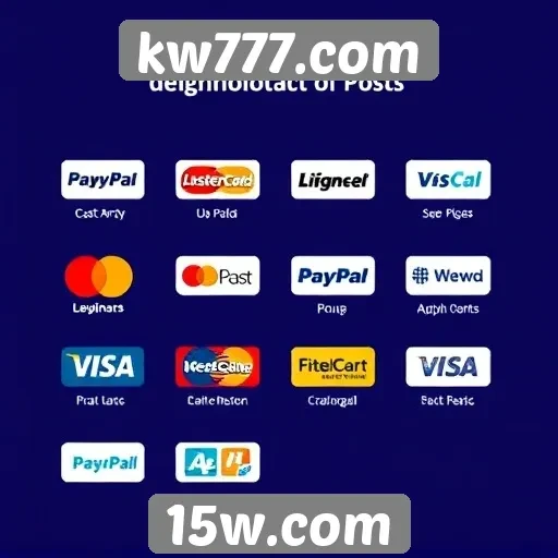 Métodos de pagamento suportados pelo kw777.com